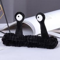 Beauty Coral Fleece Cartoon Snail Headband Elastic Make up Spa Hairband Skin Care Face Wash Hairband Women Girl juoda