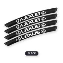 4Pcs Aluminium Car Wheel Hub Styling Stickers Decoration Strip For Lexus FSPORT LBX NX RX 350h 450h ES UX 300e GS GX IS LS LX CT