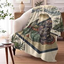 Cool Frog Throw Soft Flannel AC Blanket Lightweight Summer Nap Throw Cozy  Blanket for Sofa Bed Travel Home 100cmx150cm