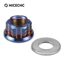 NICECNC For Surron Light Bee X S L1E Chain Tensioner Adjuster Blocks & Rear Axle Nut For Segway X160 X260 Electric Dirt Bike