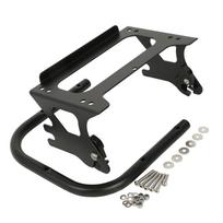 Motorcycle Detachable Two-up Mount Luggage Rack For Harley Touring Trunk Road King Street Glide 1997-2008 juoda