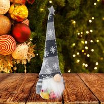 Lovely Cloth Plastic Christmas Candy Jar Green Red Grey Cartoon Faceless Forest Xmas Sweet Box pilka