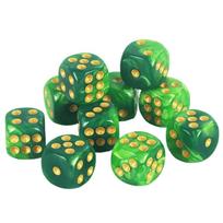 10Pcs/set D6 16mm Colored 6-sided DND Dice Role-Playing Party Game Polyhedral Dice Acrylic Translucent Colors Table Game