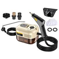 High Temperature Steam Cleaner Machine with Multiple Brush Attachments and Long Hose for Deep Cleaning and Sanitizing Surfaces and Fabrics One Size smėlis