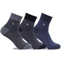 Arnold Palmer Men's Dress Socks Jan Ringle Ankle Socks 3 Pairs SM002 Men's Cotton Socks Dress Socks SM002_Short Necklaces, 3 Pairs (Mixed Colors)