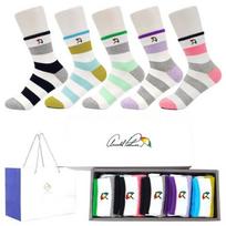 [Arnold Palmer] Women's Casual Socks Vivid Mid-Length 5-Pair Gift Set SL019 FREE