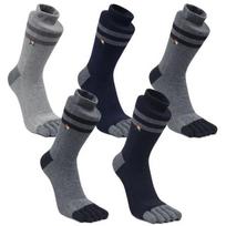 [Arnold Palmer] 5 Pairs Anti-Twist Men's Ringle Toe Socks Long BA007 BA007_5 pairs of long knee pads