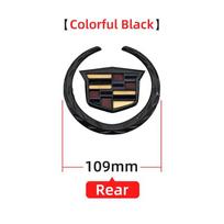 Automobilio galinės bagažinės priekinės grotelių emblema ABS plastiko chromuota 3D logotipo emblema Cadillac SRX ATS XTS automobiliui lipdukas priedai