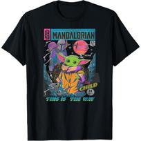 The Mandalorian The Child Comic Book T-Shirt S įvairiaspalvis