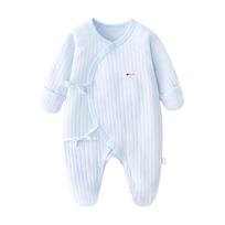 Long Pants Climb Foot-Cover Frogsuit Casual Outfit Baby Bodysuit Newborn Jumpsuit  Boy Girl Size 52 mėlyna