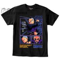 Genya Shinazugawa T-Shirt Kimetsu No Yaiba Demon Slayer Tanjiro Tee All Size S įvairiaspalvis