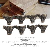 8pcs 8 Pieces Decorative Legs Zinc Alloy Corner Protector Feet Hardware Furniture Legs  Furniture