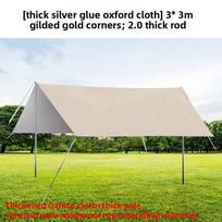 Outdoor Sunshade Tent With Thick Oxford Material For Camping Beach Picnic Use sidabras