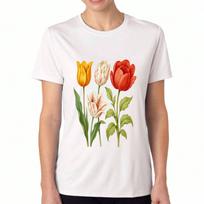Wolf Lotus Wounisex's Cotton T Shirt, Premium Cotton Graphic Print, Durable, Casual And Fashionable. Artistic Wolf With Lotus Flower Design, Stylish A S įvairiaspalvis