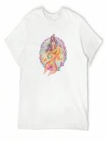Aurelia - Mermaid Goddess (Magical Mermaids Series) T-Shirt Man T-Shirt Summer Tops Plus Sizes T Shirts For unisex S įvairiaspalvis