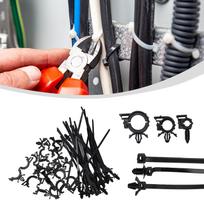 45Pcs Vehicle Self-locking Cable Ties For Toyota For Honda Car Chassis Wire Harness Retainer Clip Push Mount Cable Zip Tie China Mainland