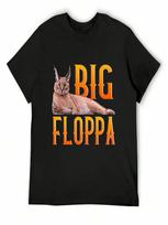 Big Floppa Funny T-Shirt Funny Shirt Cotton Cute Tops Shirts Graphic Tee T Shirts For unisex Pack S įvairiaspalvis