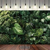 2D Lush Green Foliage Backdrop Photography Background Banner 47.2x31.5inch/120*80cm