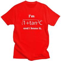 Unisexs IM Sec C And I Know It Funny Sexy Math Humor T Shirts Pure Cotton Short Sleeve Tee Shirt Loose Fit Streetwear Clothing S