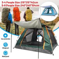 5-8 Person Blue/Green Outdoor Waterproof Automatic Outdoor Camping Tent Four Doors Double Layer Tent New žalia