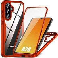 Protective case - BOOLING - for Samsung Galaxy A26 5G - 360° Shockproof - Red - Rigid raudona