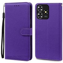 For ZTE Blade V50 Smart Case Wallet Leather Flip Case For ZTE Blade V50 Smart Funda For ZTE Blade V50 Smart Cell Phone Cases ZTE Blade V50 Smart tamsiai violetine spalva