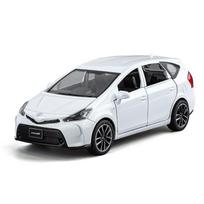1/32 TOYOTA PRIUS lydinio automobilio modelis lietas metalinis transporto priemonės modelis garso ir šviesos simuliacija kolekcija vaikiškas žaislas dovana balta