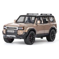 1/32 Toyota 2024 PRADO Land Cruiser visureigis lydinio automobilio modelis lieto metalo visureigiai automobilio modelis garsas šviesa vaikiškas žaislas dovana ruda