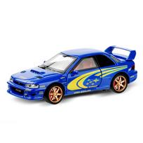 Simulation 1/32 Subaru Impreza Rally Edition Alloy Sports Car Model Ornament Toys Children Boy Diecast Toy Vehicle Home Decor mėlyna