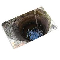 Yousheng 3D Vizualinio Gylio Kilimas Optinė Iliuzija Grindų Kilimėlis Realistiška Skylė Voras Durų Kilimėlis Smagus Naminių Gyvūnų Žaidimų Kilimas Įėjimo Holui Svetainei 40x60cm C