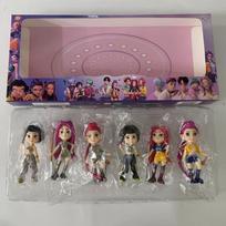 6 pieces/set Anime Kpop Demon Hunt  series Figure Figurine Toy Desk Statues Ornament Halloween/Christmas Kid Gifts