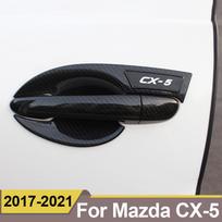 MAZDA CX-5 CX5 KF 2017 2018 Anglies Pluošto Automobilio Durų Rankenos Dangtelis Apdailos Lipdukas Automobilio Stiliaus Aksesuarai Viršutinis Sluoksnis Door Handle Silver