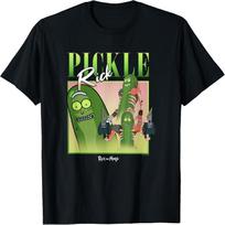 Rick & Morty Agurkas Rick Daug Pozų Plakatas Marškinėliai S juoda