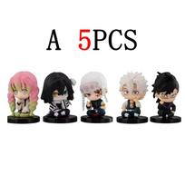 Demon Slayer 15 Pcs/Set 4.5cm Mini Nezuko Figure Tanjirou Kisatsutai Hashira Model Toys Ornaments Anime Periphery Kawaii Doll