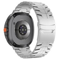 Prabangus metalinis dirželis Samsung Galaxy Watch 8 Classic 8 44mm 40mm Titano juostos pakeitimas Dirželis GALAXY Ultra 47mm 2025 Galaxy 8Classic 46mm sidabras