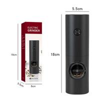 USB įkraunamas elektrinis druskos ir pipirų malūnėlis su reguliuojamu rupumu Šviežiai malti pipirai Pipirų miltelių malūnėlis virtuvės įrankis
