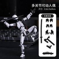 Lucky Robot 13 Action Figure, 3D Printed Multi-Jointed Movable Robot Action Figure, Dummy Robot 13 Action Figure for Kids Adults pilka spalva