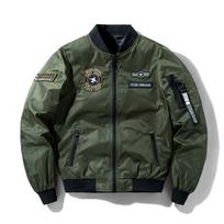 Locomotive Jacket Men Spring Autumn Windbreaker Pilot Coat Army Men Windproof Jackets Cargo Casual Jacket Reverse Wear M