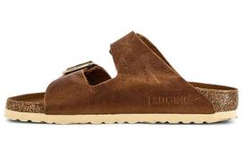 Birkenstock Wmns Arizona Big Buckle Oiled Leather Narrow 'Cognac' Women's 1011073 37
