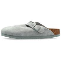 Boston Wmns Birkenstock Suede Leather 'Pure Sage' 1029214 35