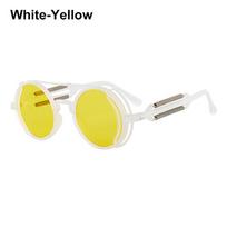 Fashion Punk UV400 Protection Round Sunglasses Steampunk Sunglasses Men's Eyewear Sun Glasses