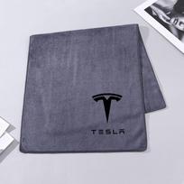 Aukštos kokybės mikropluošto automobilio plovimo rankšluostis, džiovinimo šluostė, valymo rankšluostis Tesla Model 3 Model Y Model S X SpaceX Cybertruck Juguete pilka