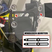 For Suzuki V-Strom 800DE DL800 Motorcycle Airflow Adjustable Windscreen Bracket DL 800 DE 2022 2023 2024 Windscreen Adjusters juoda