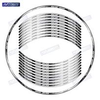 For GSF650 GSF 650 Motorcycle 17 Inch Front Rear Wheel Sticker Decal Waterproof Reflective Decorative Hub Stripe Rim Stickers