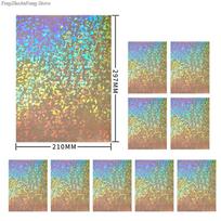 30 Pcs Broken Glass Hologram Cold Lamination Film Sticker A4 Sheets Star Rainbow Shiny DIY Package Card Photo Holographic Film