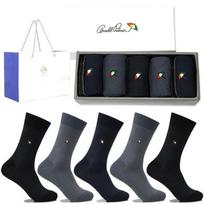 Arnold Palmer Men's Dress Socks Gift Set of 5 Pairs AP003 Holiday Gift Set Lunar New Year Chuseok AP003_Set of 5 (Shopping Bag)/250~270mm