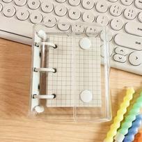 PVC Loose leaf notebook Transparent Mini binder Waterproof A8 binder  Gift balta