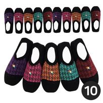 Arnold Palmer Women's Non-Slip No-Socks Non-Slip Fake Socks 10 Pairs Made in Korea Patterned 3D Socks 10 Pairs Free (5+5)