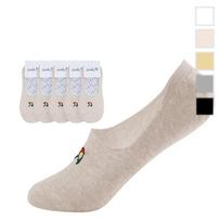 Arnold Palmer Women's Non-Slip No-Socks Socks 5 Pairs AP6011 Comfortable White - 5 pairs