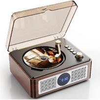 Bluetooth CD Player Portable with Speaker - Retro  Desktop CD Player with FM Radio, Stereo Sound, Supports USB/AUX Playback,  with Remoteection